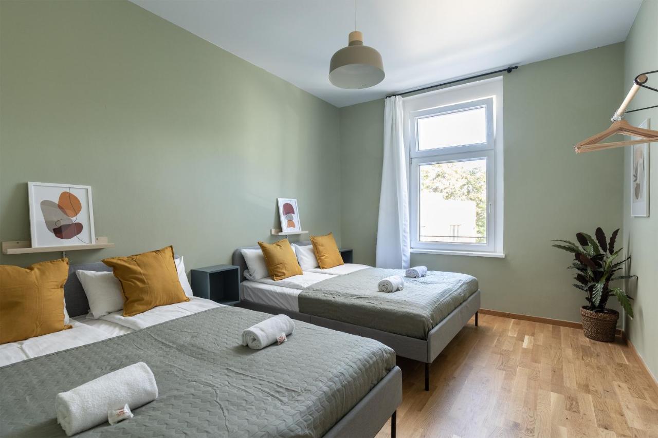 Apartment Direkt Im Zentrum Fuer Bis Zu 6 Personen Bahnhofsnah Leipzig Exterior foto